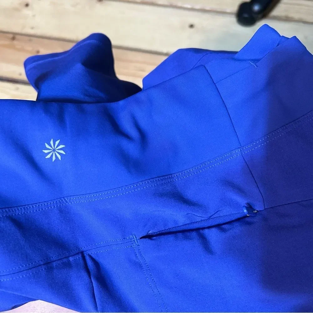 Athleta Fairway Golf Shorts Lazurite Blue Size 12 Tall - Picture 4 of 10